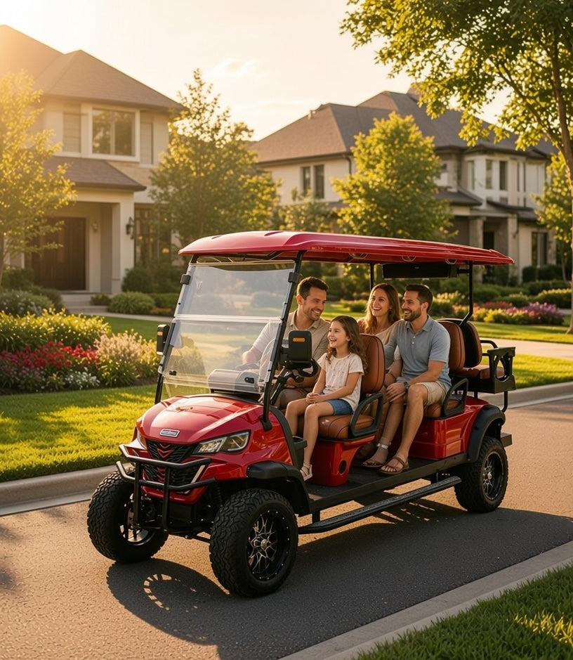 2-Passenger vs. 4-Passenger Golf Carts: Finding the Right Size for Your Family
